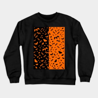 BLACK And Orange Black Bats Crewneck Sweatshirt